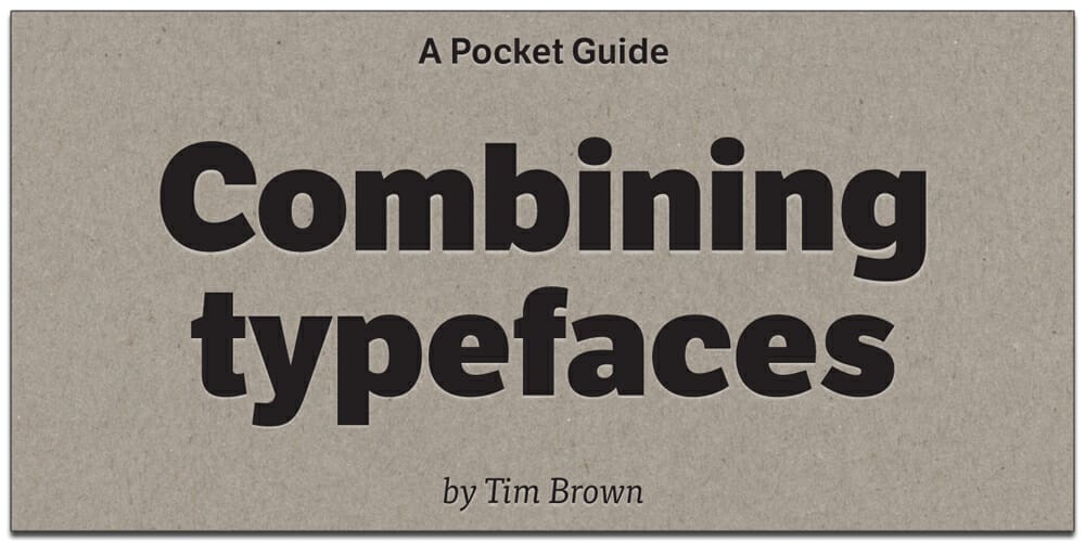 Best Free Typography Books 10 Combining Typefaces