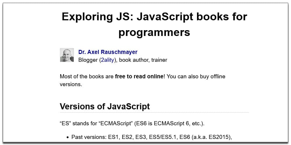 Best Free JavaScript Books 41 Exploring JS
