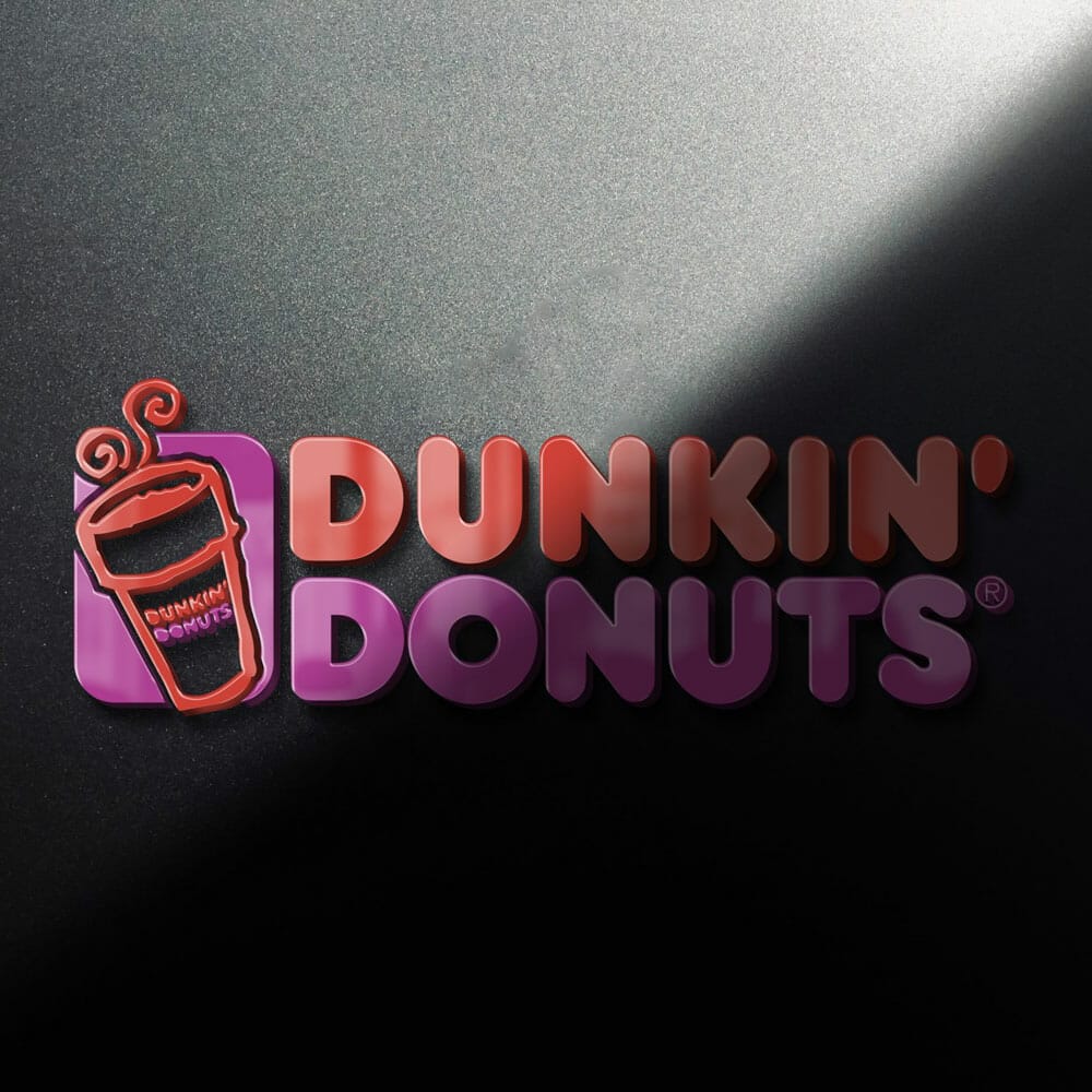 Free 3D Dark Logo Mockup PSD