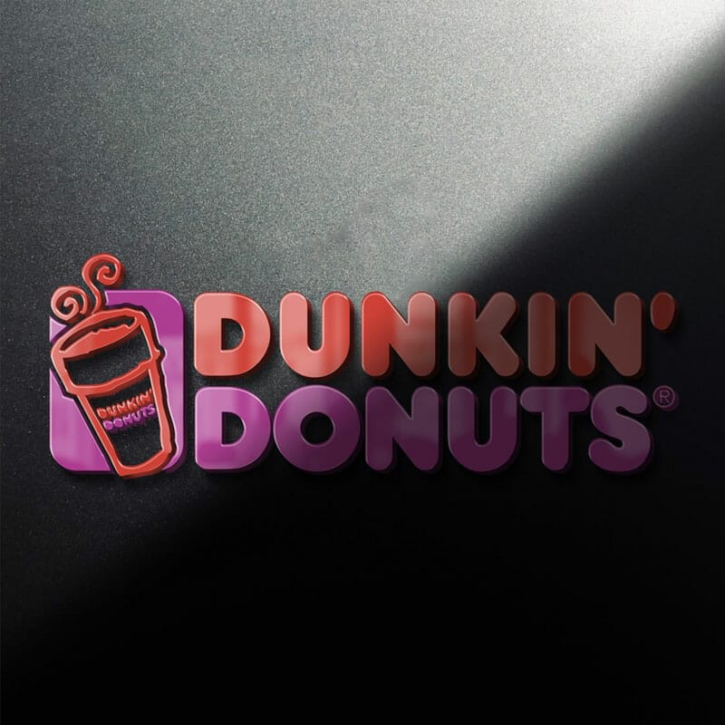 Free 3D Dark Logo Mockup PSD