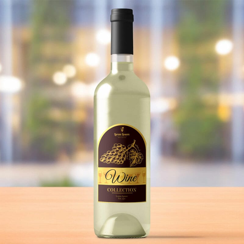 Free Alcohol Bottle Mockup PSD Template