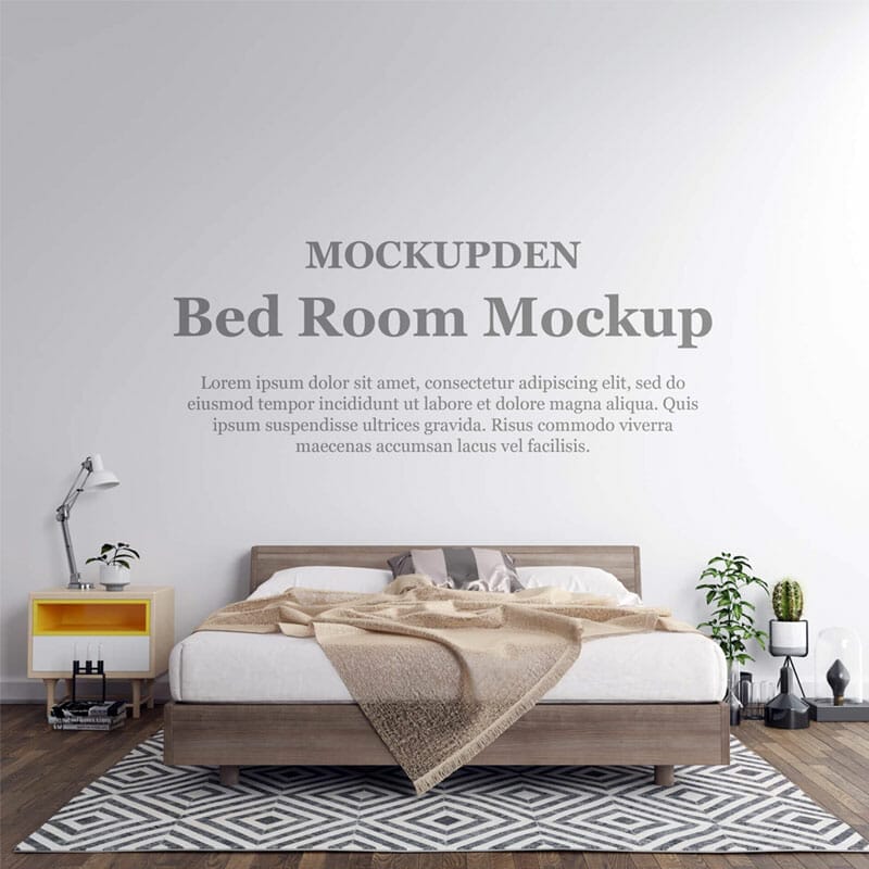 Free Bed Room Mockup PSD Template » CSS Author