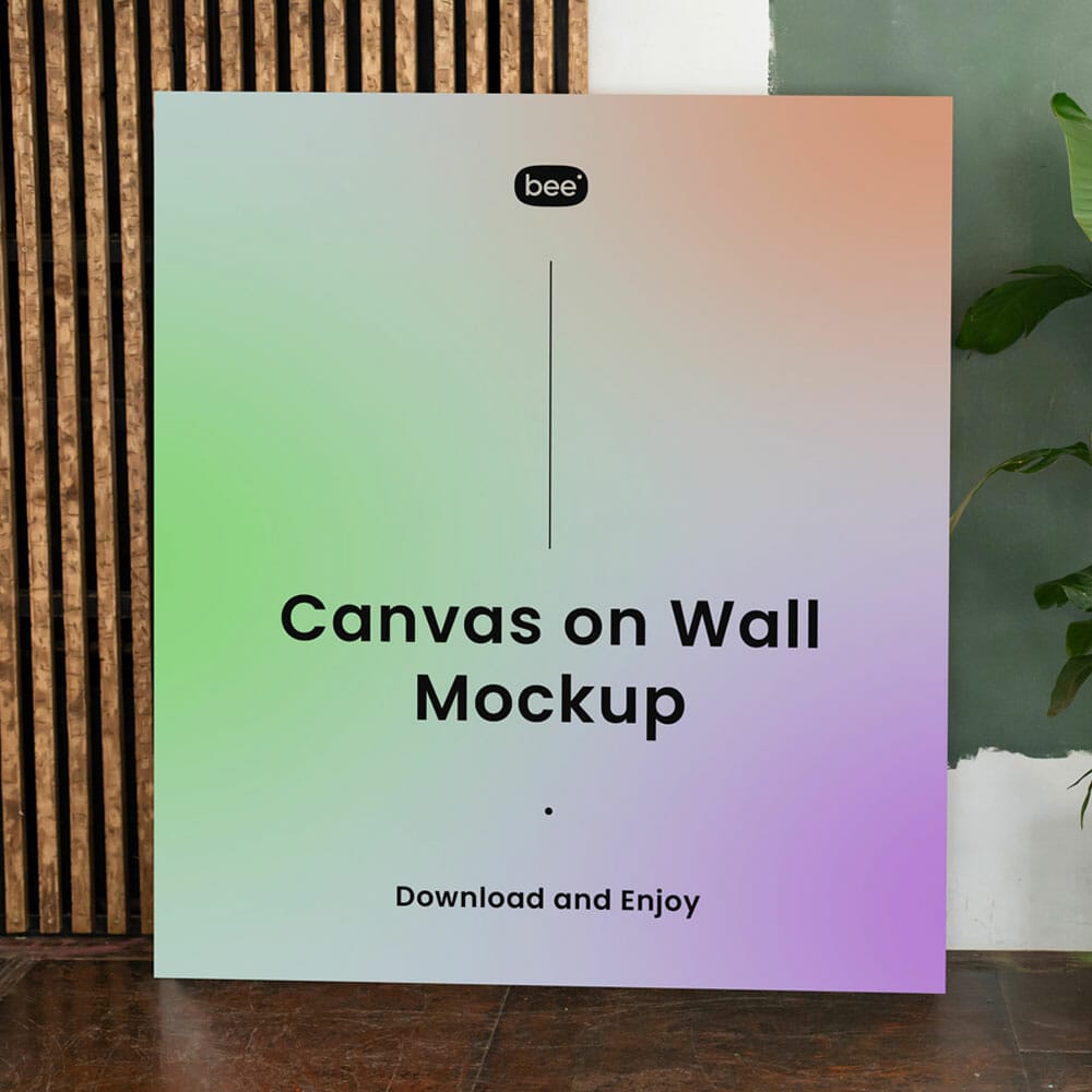 Free Big Square Poster Mockup PSD