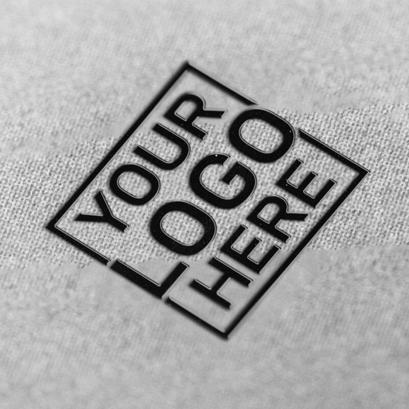 Free Black Embroidered Logo Mockup PSD