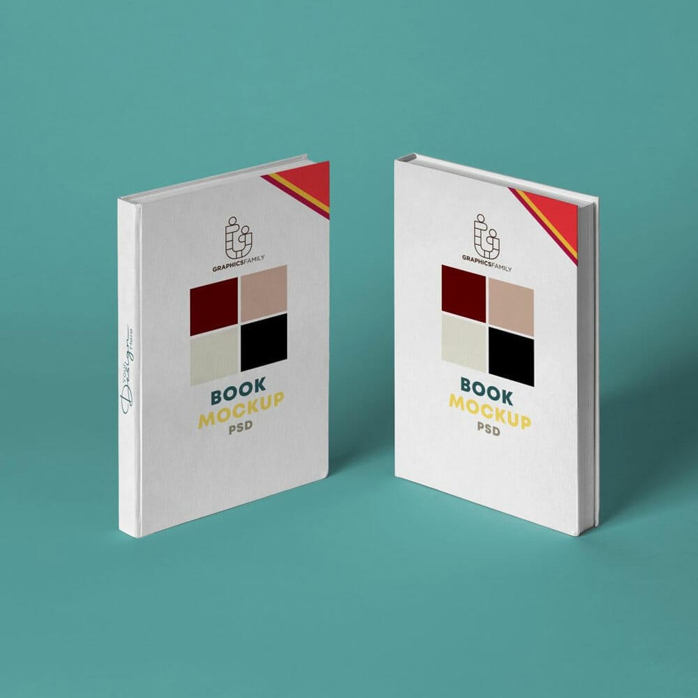 Free Book Design Mockup PSD
