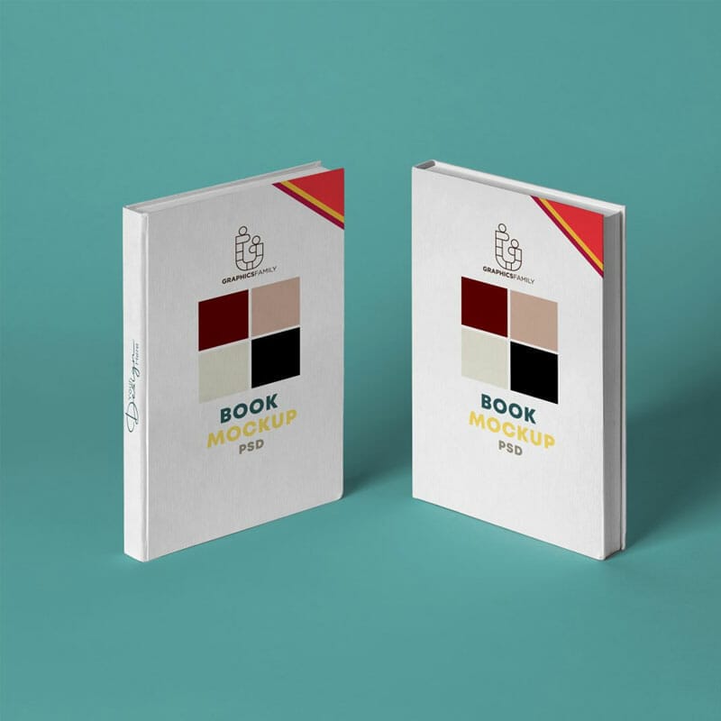 Free Book Design Mockup PSD