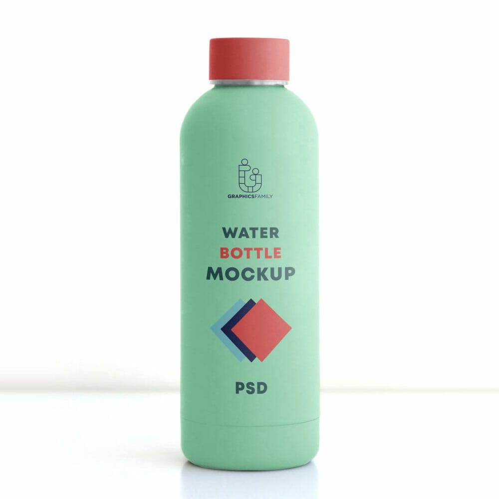 Free Bottle Design Mockup PSD