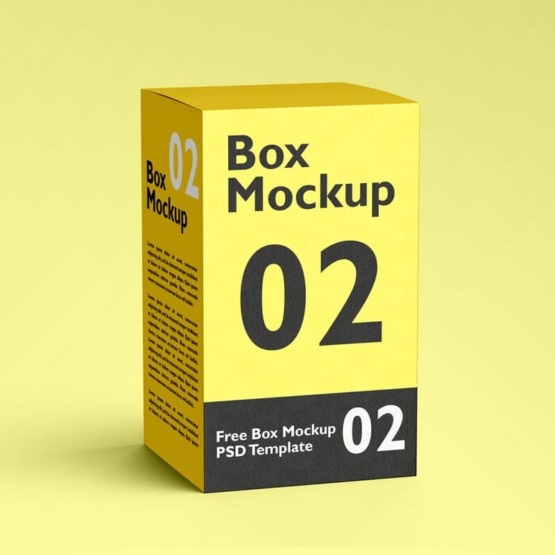 Free Box Mockup PSD Template