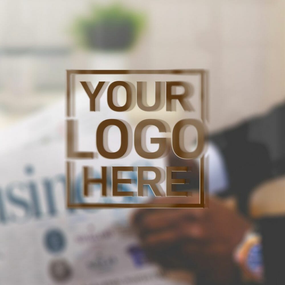 Free Business Office 3D Logo Mockup PSD