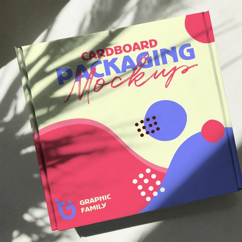 Free Carboard Box Packaging Mockup PSD