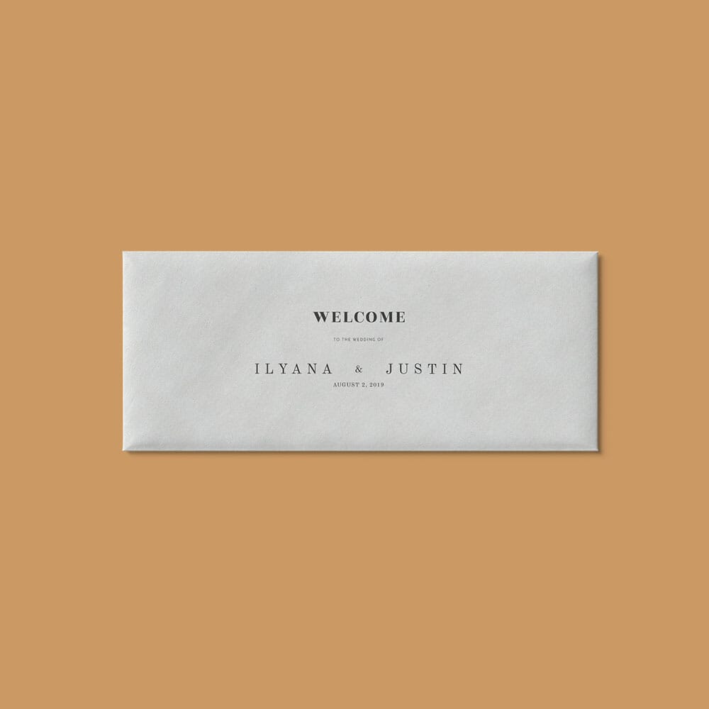 Free Closed Top View Envelope Mockup PSD