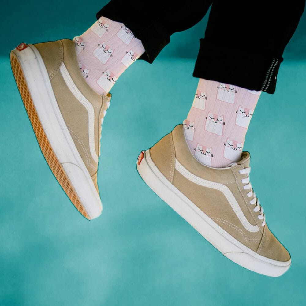 Free Cute Socks Design Mockup PSD