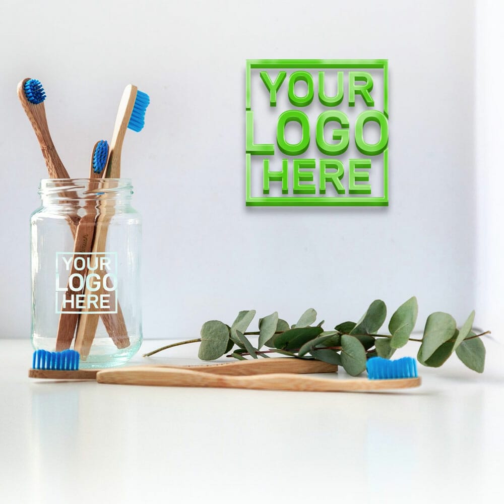 Free Dental Clinic Logo Mockup PSD