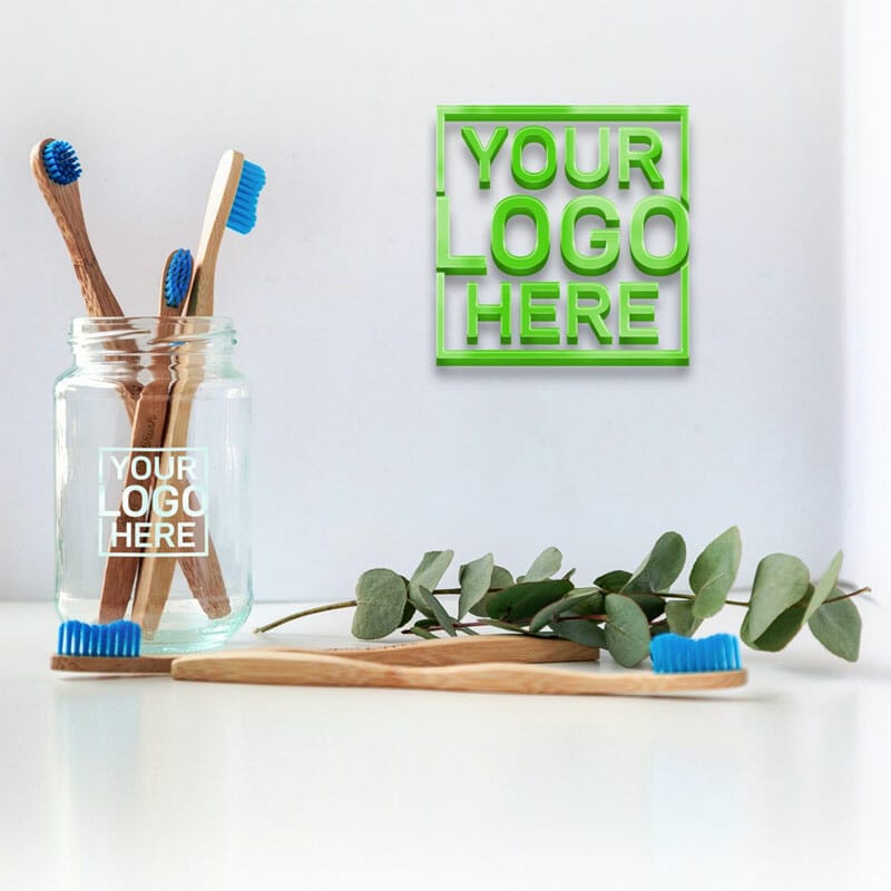 Free Dental Clinic Logo Mockup PSD