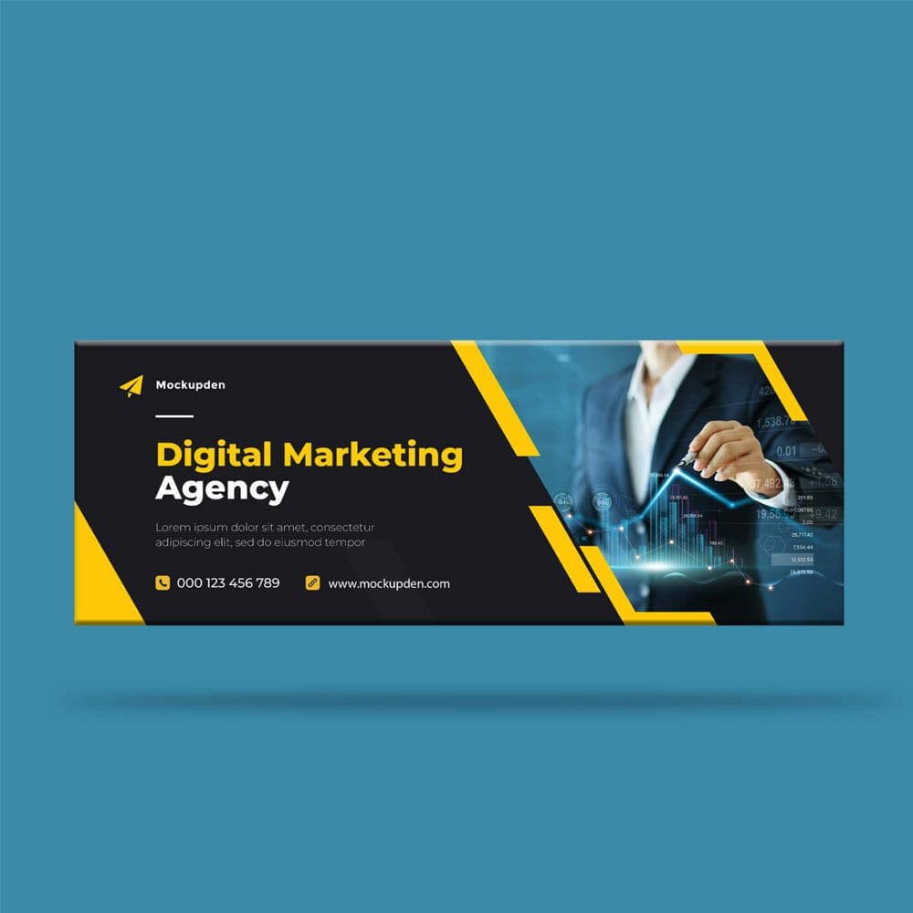 Free Fb Cover Mockup PSD Template