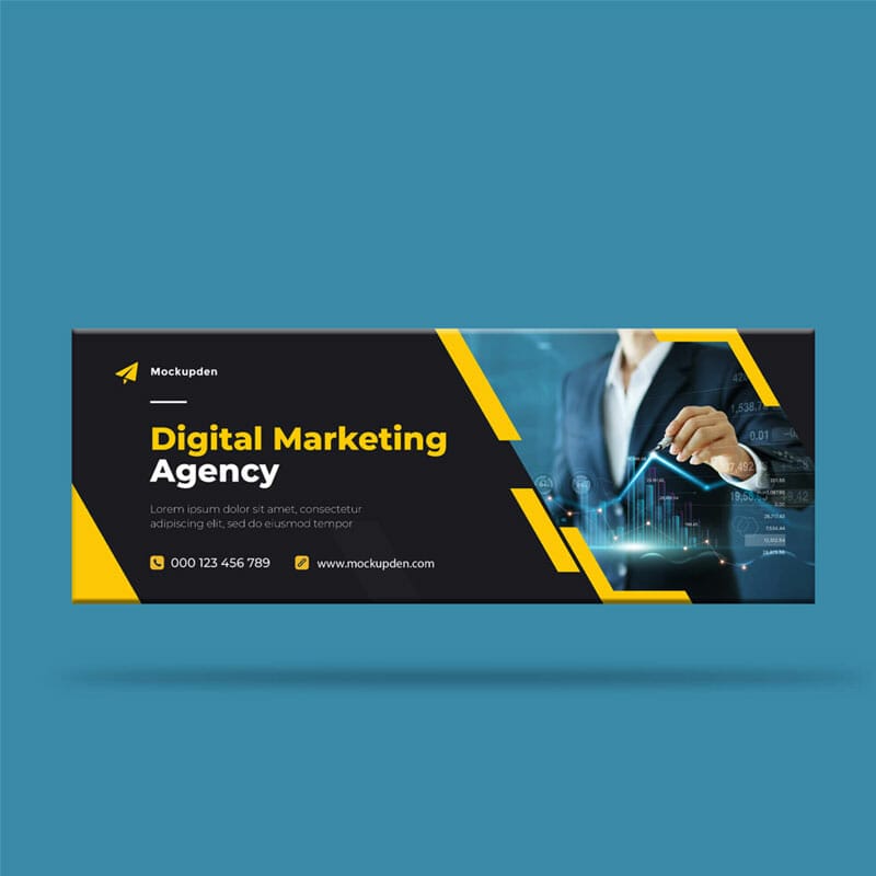 Free Fb Cover Mockup PSD Template