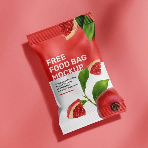 Free Food Pouch Mockup PSD