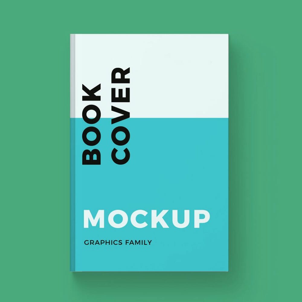 Free Front Cover Book Design Mockup PSD