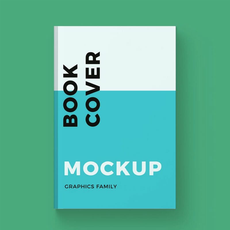 Free Front Cover Book Design Mockup PSD