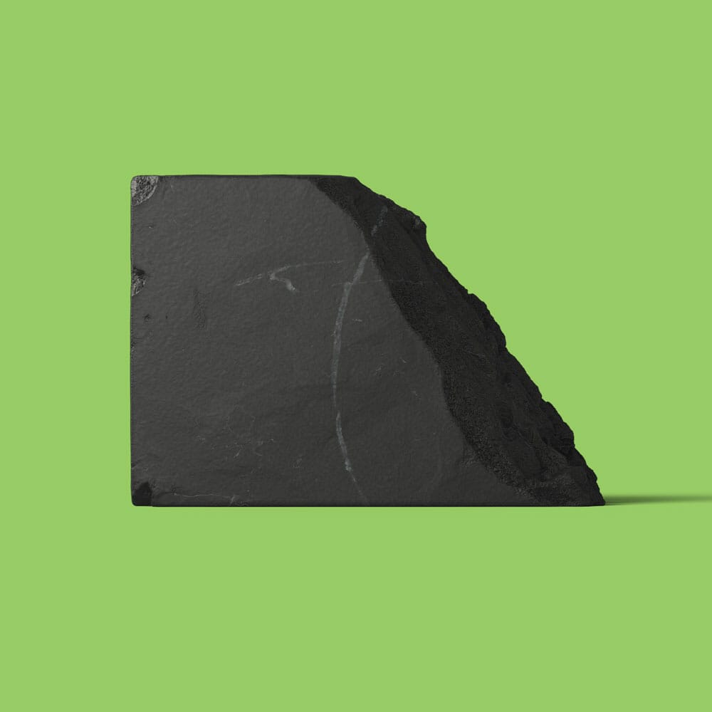Free Front View Black Stone Mockup PSD