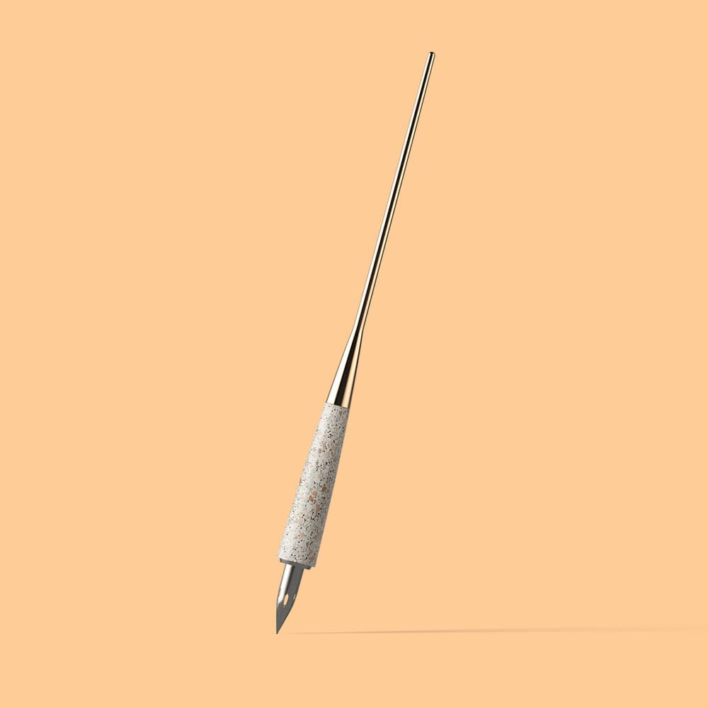 Free Front View Lettering Pen Mockup PSD