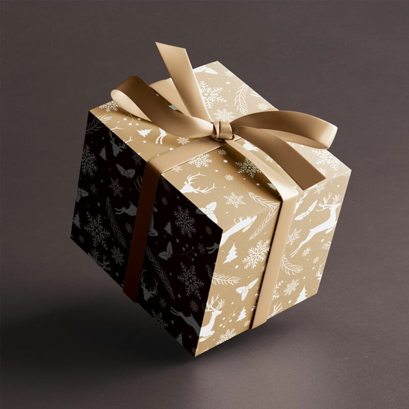 Free Gift Box Mockup PSD » CSS Author