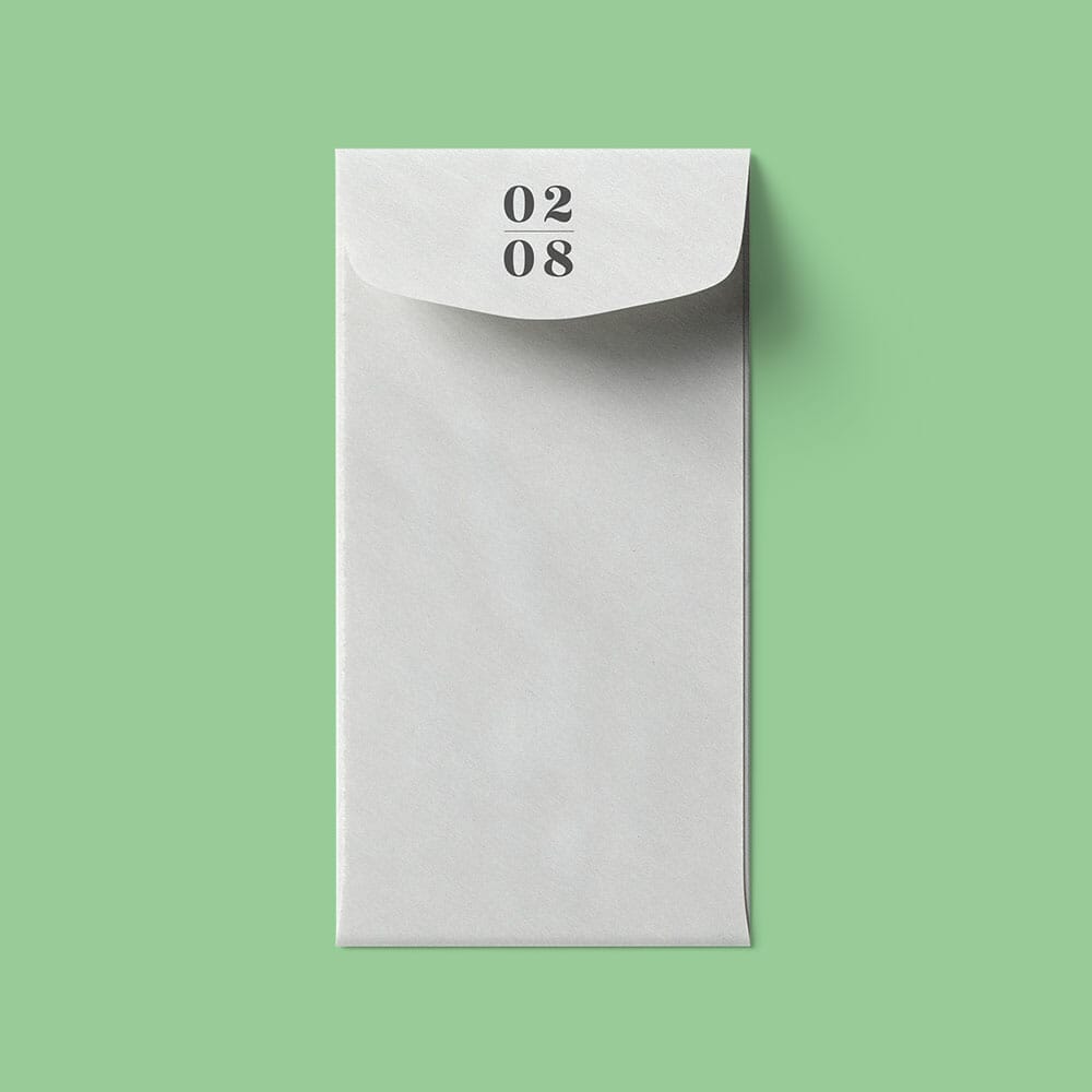 Free Half Open Envelope Mockup PSD Template
