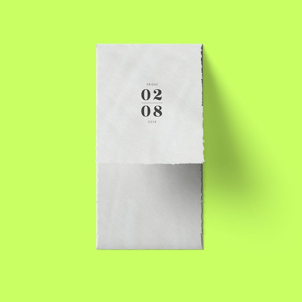 Free Half Open Envelope Mockup PSD