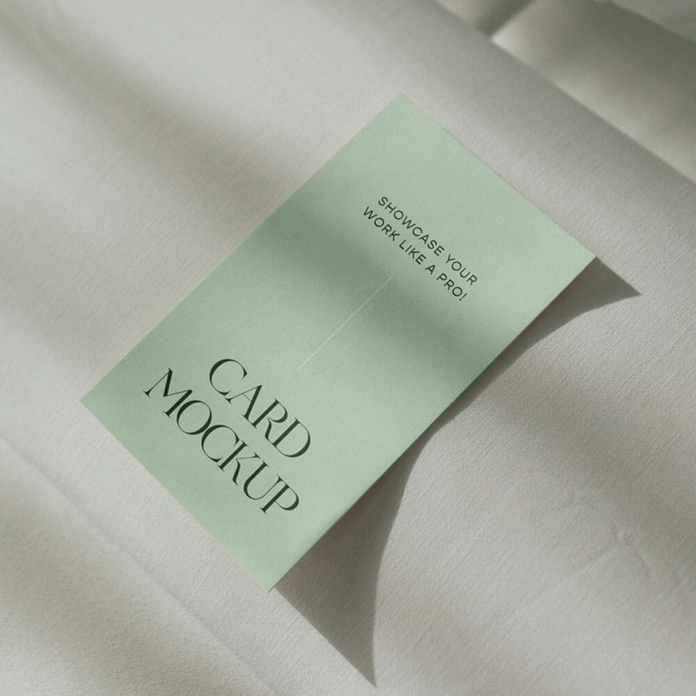 Free Hotel Room Card Mockup PSD