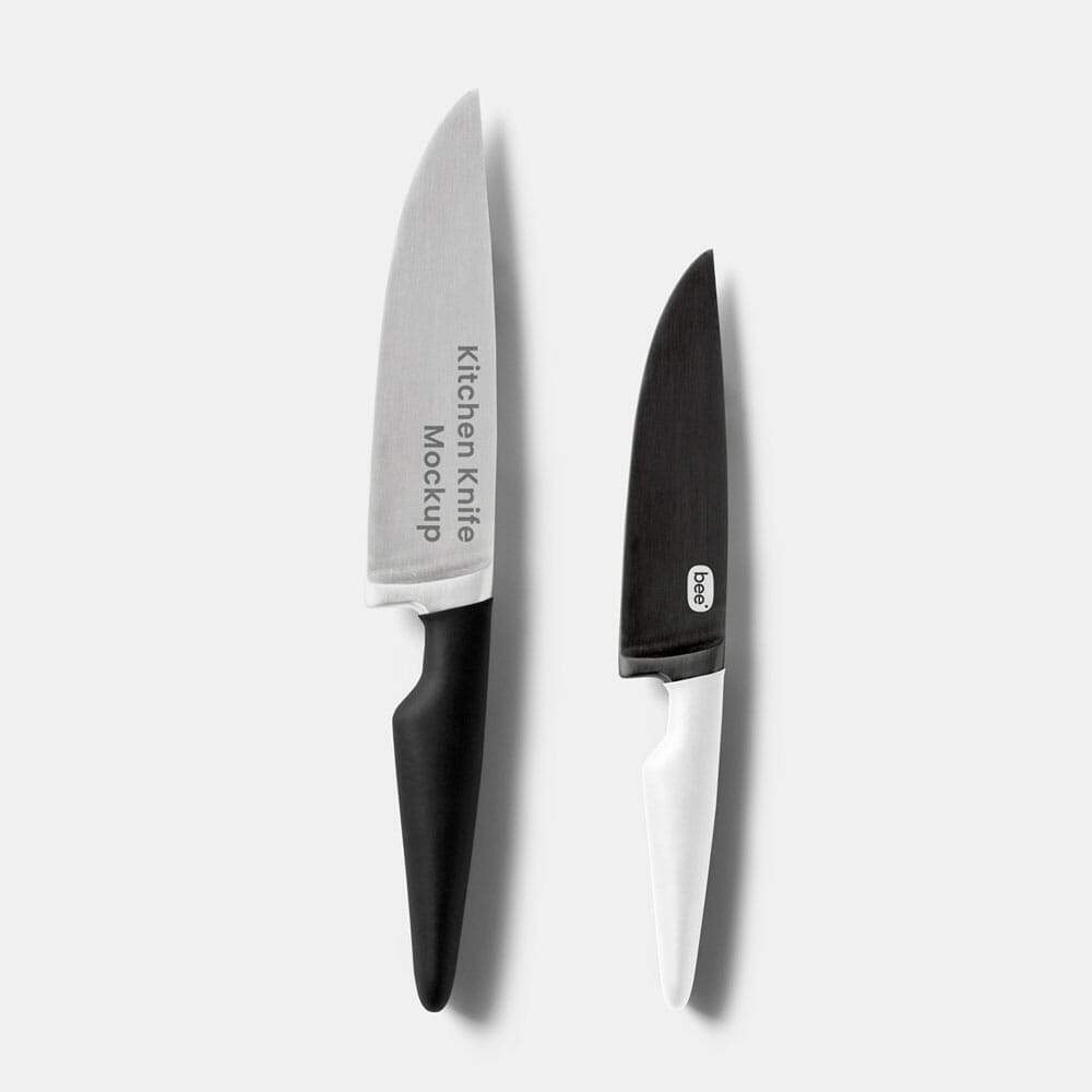 Free Kitchen Knife Mockup PSD