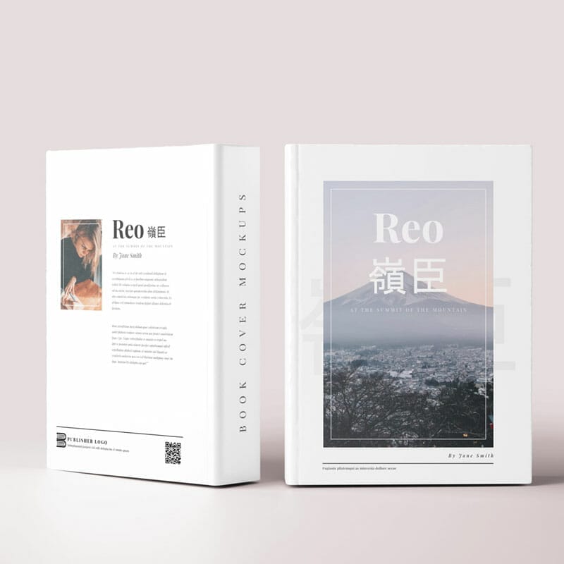 Free Large Hard Cover Book Mockup PSD