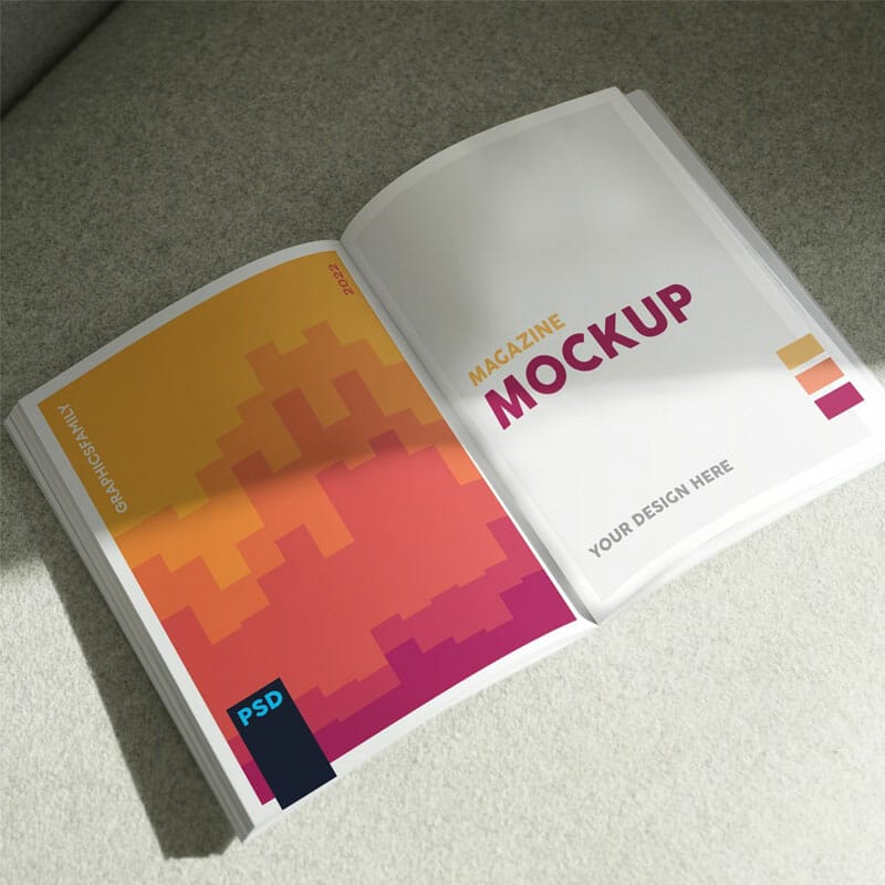 Free Open Magazine Mockup PSD » CSS Author