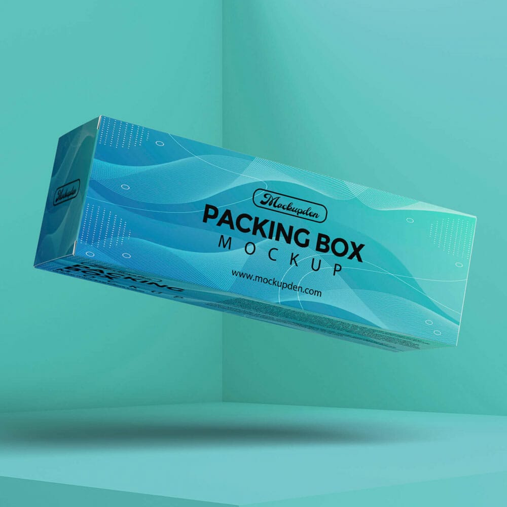 Free Packinging Box Mockup PSD Template