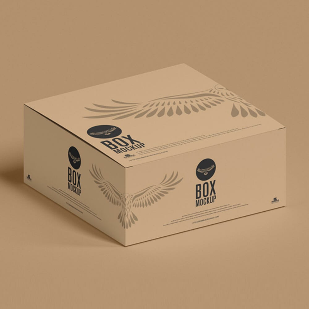 Free Premium Brand Box Mockup PSD