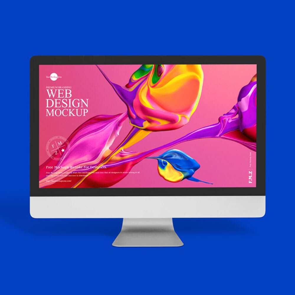 Free Premium Branding Web Design Mockup PSD