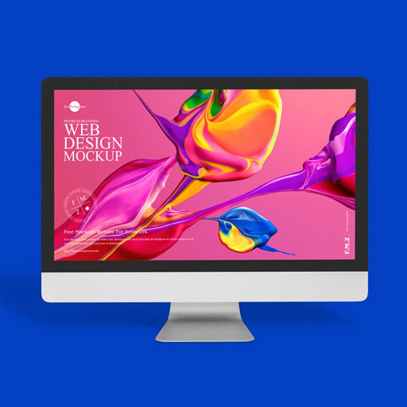 Free Premium Branding Web Design Mockup PSD