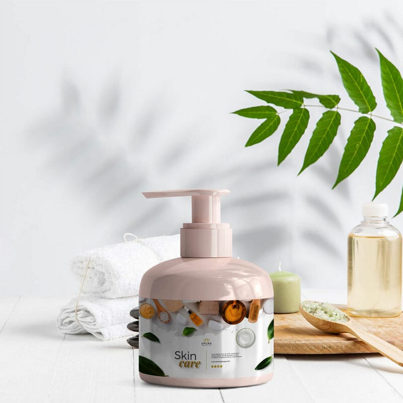 Free Skincare Bottle Mockup PSD Template