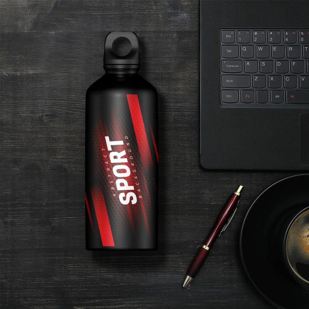Free Sports Bottle Mockup PSD Template