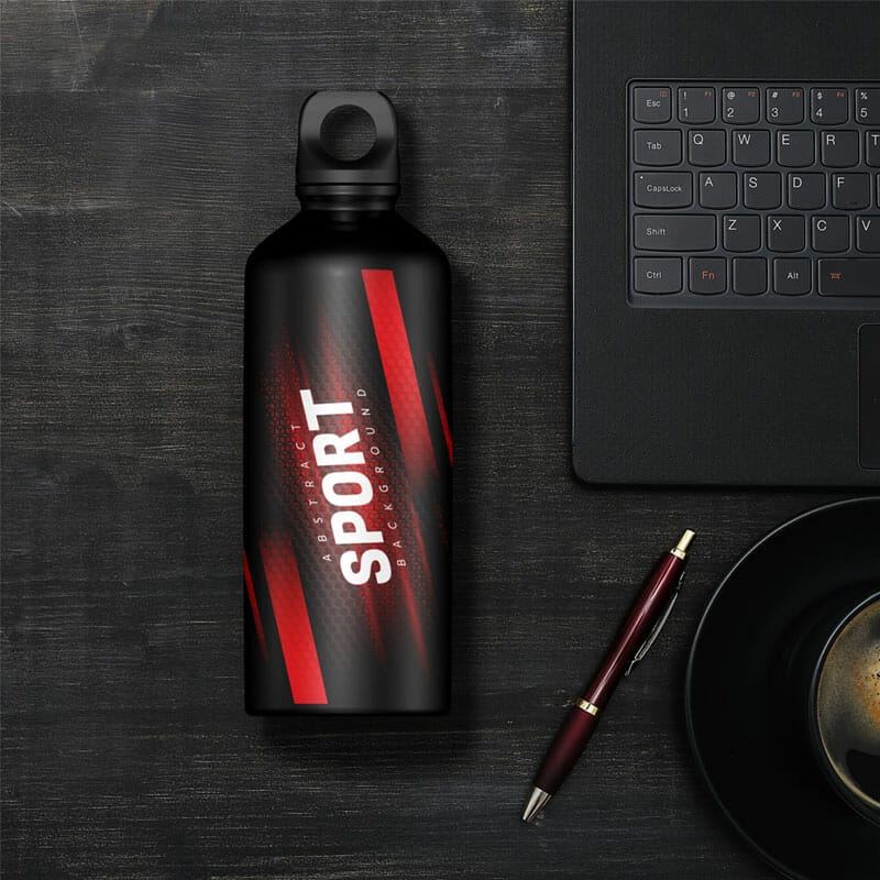 Free Sports Bottle Mockup PSD Template