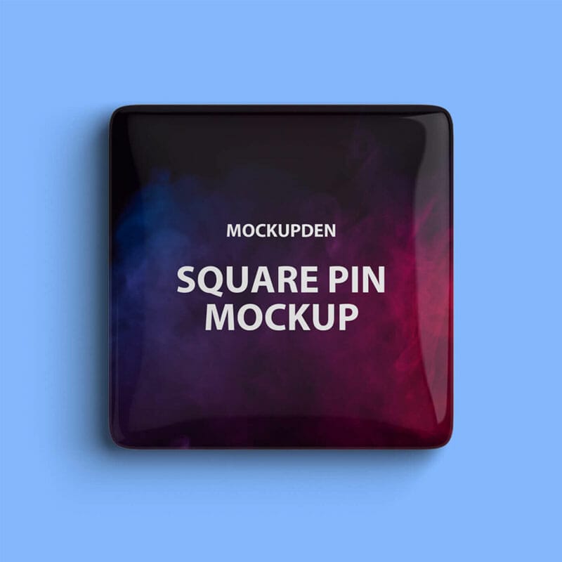 Free Square Pin Mockup PSD Template » CSS Author