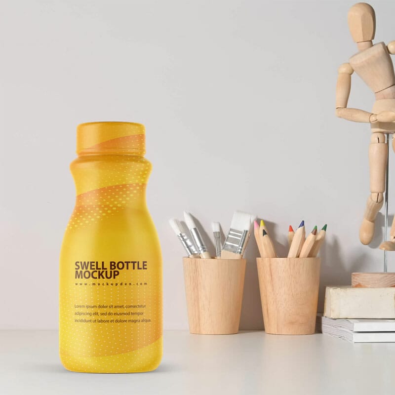 Free Swell Bottle Mockup PSD Template » CSS Author