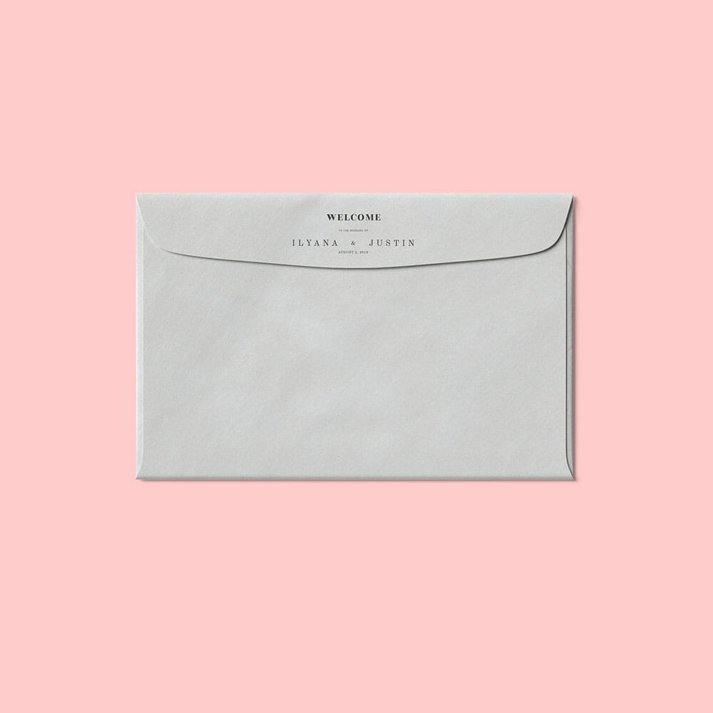 Free Top View Closed Envelope Mockup PSD