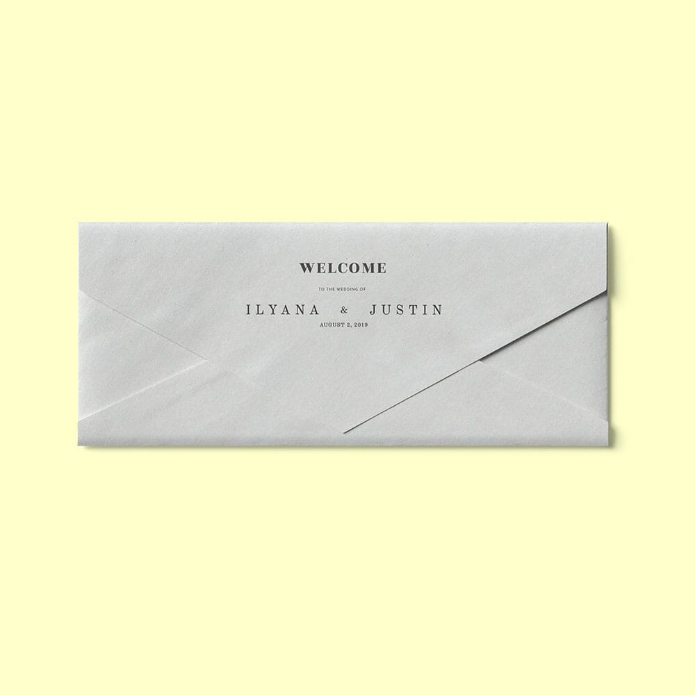 Free Top View Closed Envelope Mockup PSD