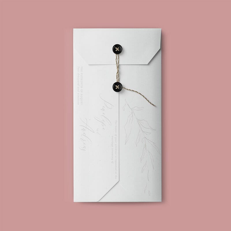 Free Top View Envelope Mockup PSD