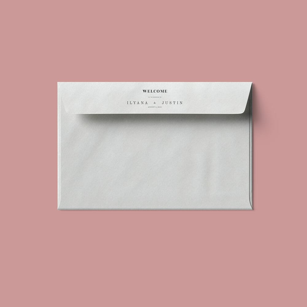 Free Top View Half Open Envelope Mockup PSD Template