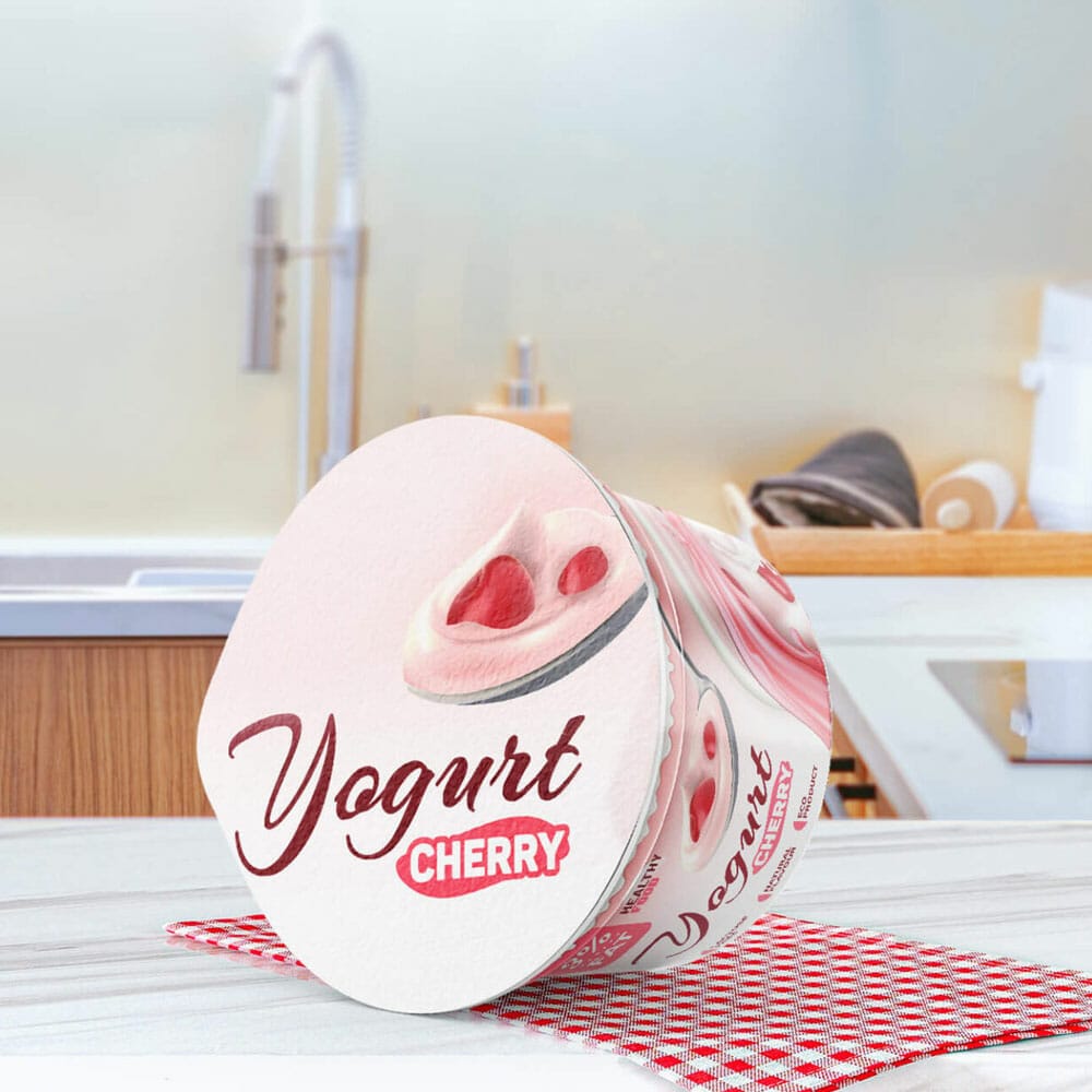 Free Yogurt Packaging Mockup PSD Template