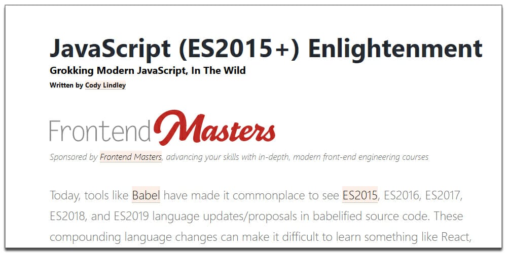 Best Free JavaScript Books 30 JavaScript Enlightenment