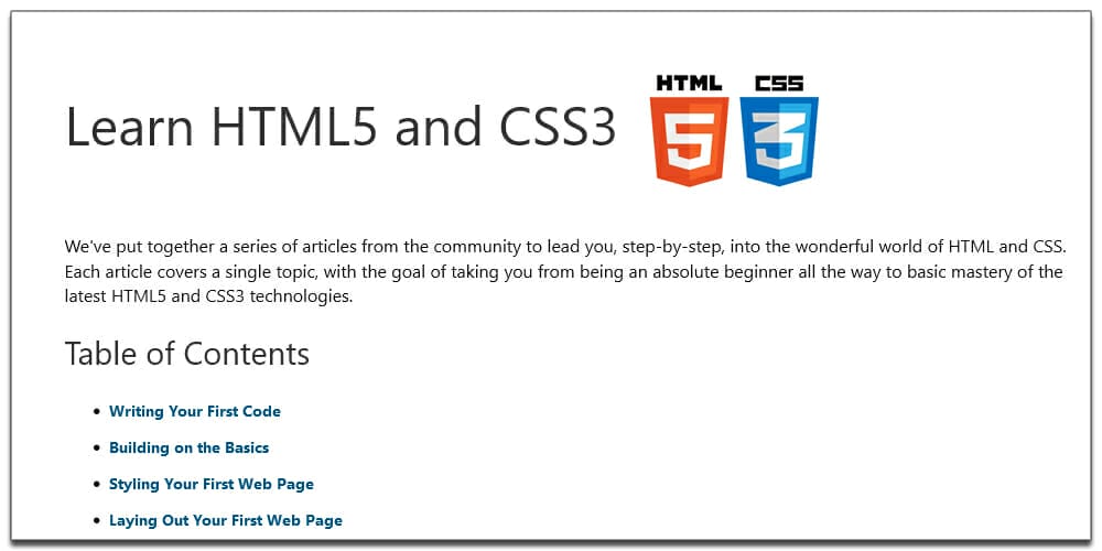 Learn HTML5 and CSS3