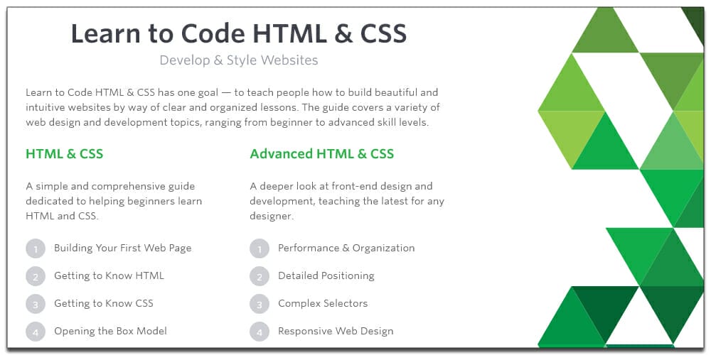 Essential HTML & CSS books (free e- books) 3 Learn to Code HTML CSS