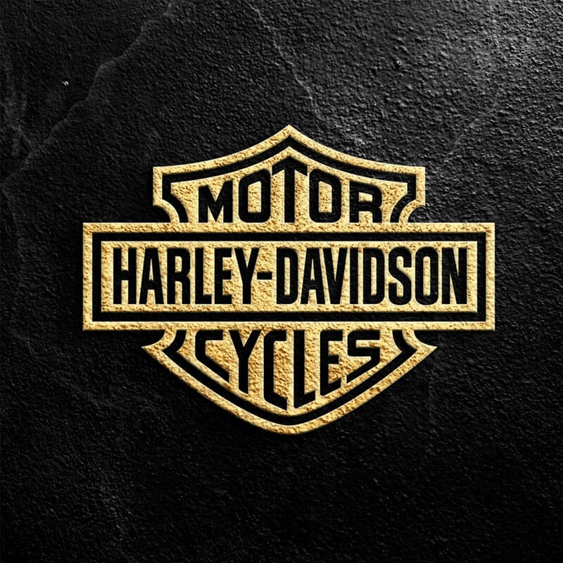 Realistic Black And Golden Logo Mockup PSD